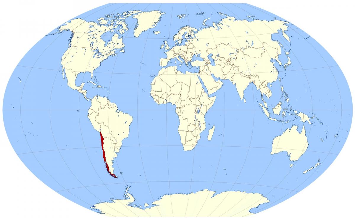 mapa mostrando Chile