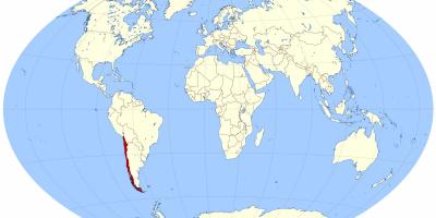 Mapa mostrando Chile