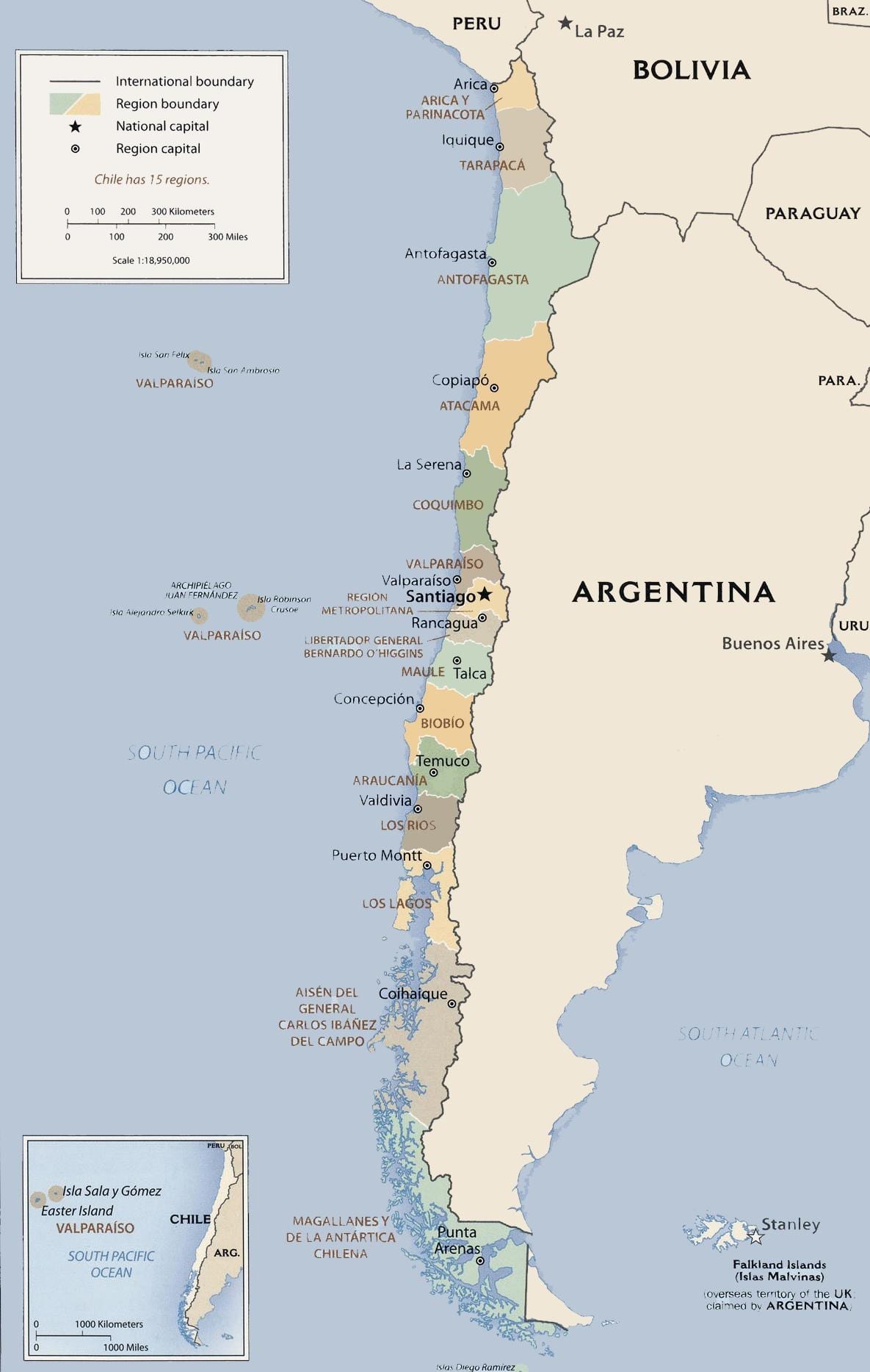 Mapa de políticos Chile