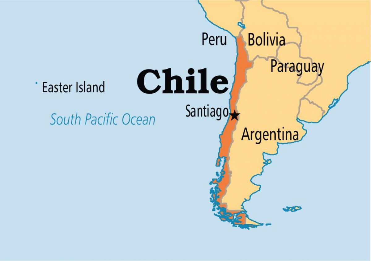 santiago do Chile mapa