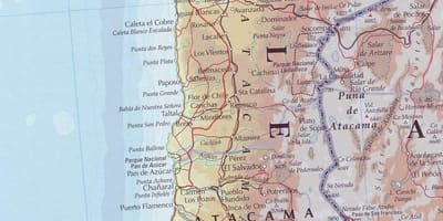 Mapa do Chile estrada 