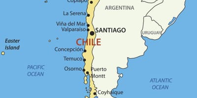 Mapa do Chile país