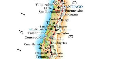 Mapa do Chile parques nacionais 