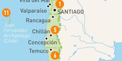 Chile províncias mapa
