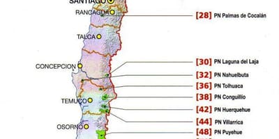 Mapa do Chile rio