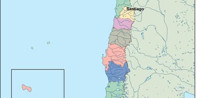 Mapa do Chile vetor