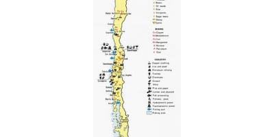 Mapa do Chile portas
