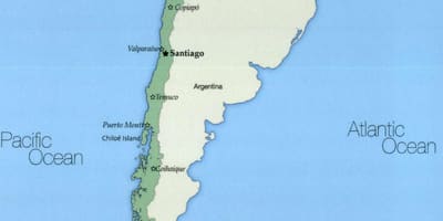 Mapa de temuco, no Chile